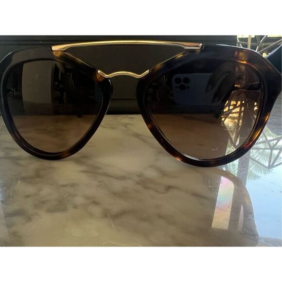 Prada SPR 12Q (Tortoise) Sunglasses 2AU-6S1 - Picture 2 of 5